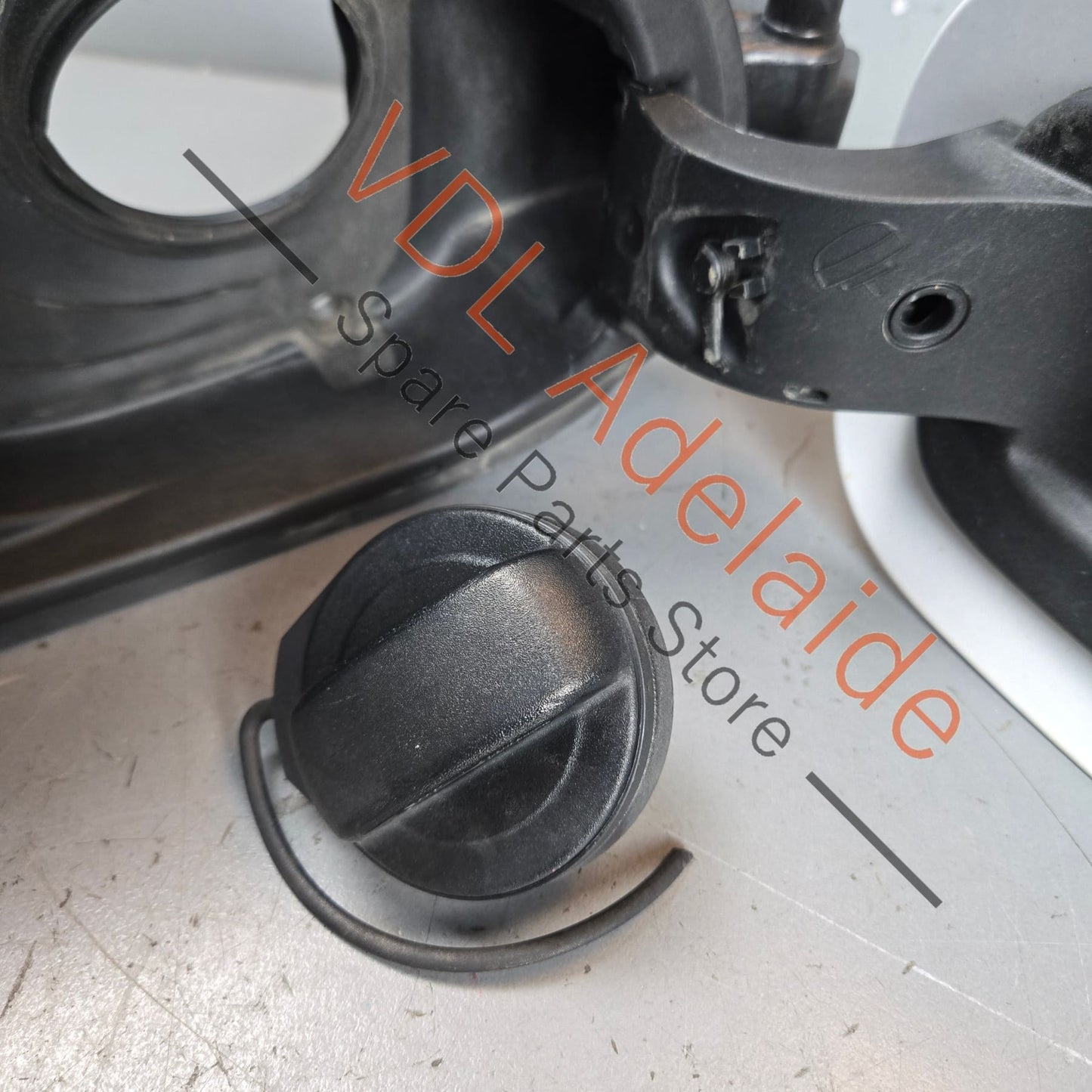 974809857 974809857A 974809857B  Porsche Panamera Fuel Filler Flap Door with Lock Actuator 974809857