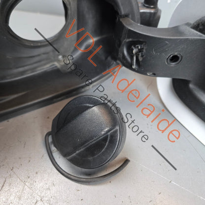 974809857 974809857A 974809857B  Porsche Panamera Fuel Filler Flap Door with Lock Actuator 974809857