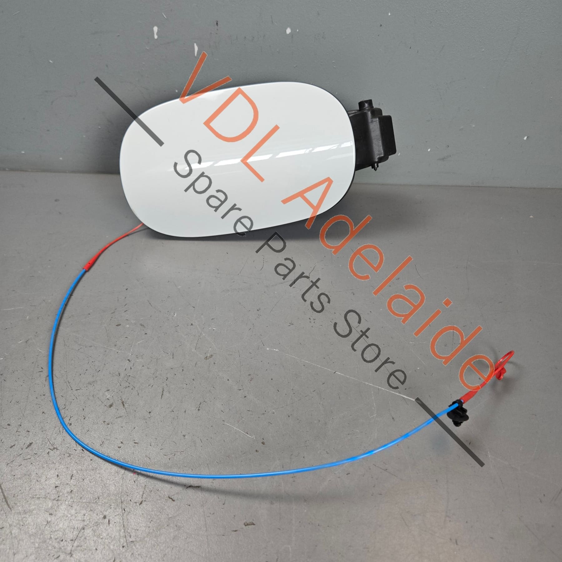 974809857 974809857A 974809857B  Porsche Panamera Fuel Filler Flap Door with Lock Actuator 974809857