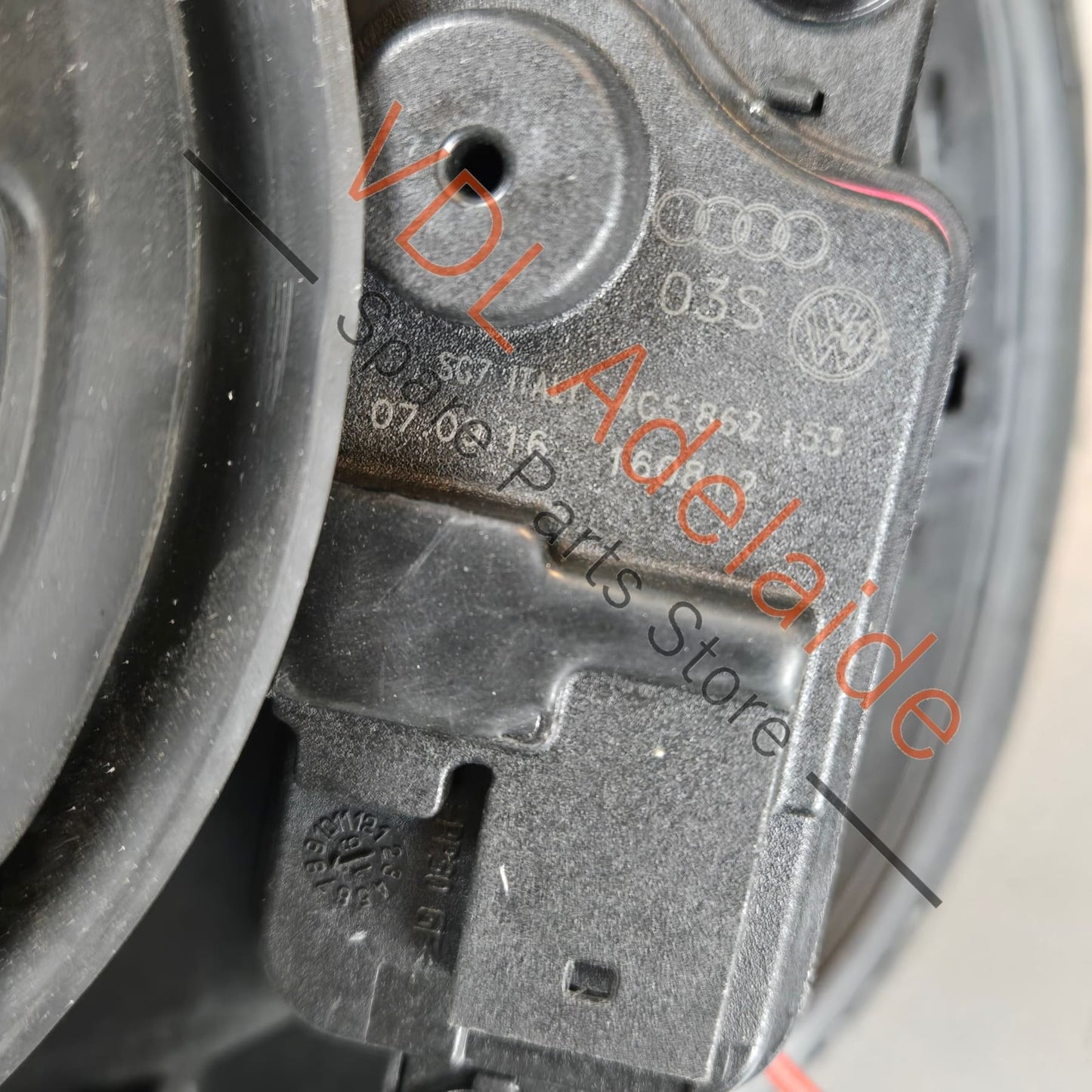 974809857 974809857A 974809857B  Porsche Panamera Fuel Filler Flap Door with Lock Actuator 974809857