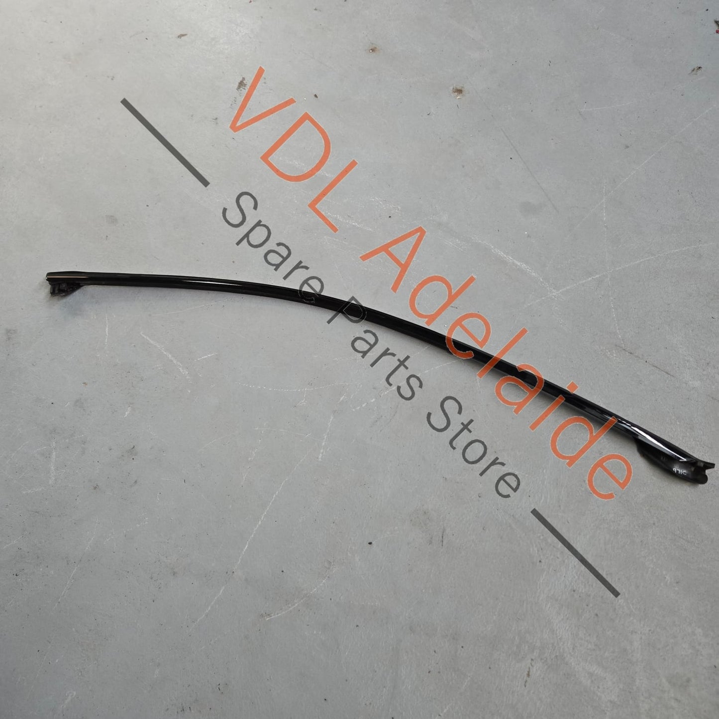 971853102E 041 971837120B 971837120A  Porsche Panamera Right Front Upper Door Gloss Black Exterior Trim Molding Weather Seal 971837120B 971853102E  041