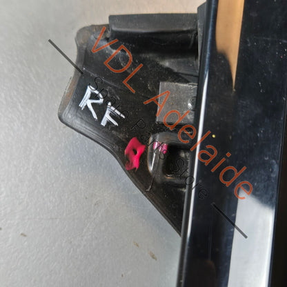 971853102E 041 971837120B 971837120A  Porsche Panamera Right Front Upper Door Gloss Black Exterior Trim Molding Weather Seal 971837120B 971853102E  041