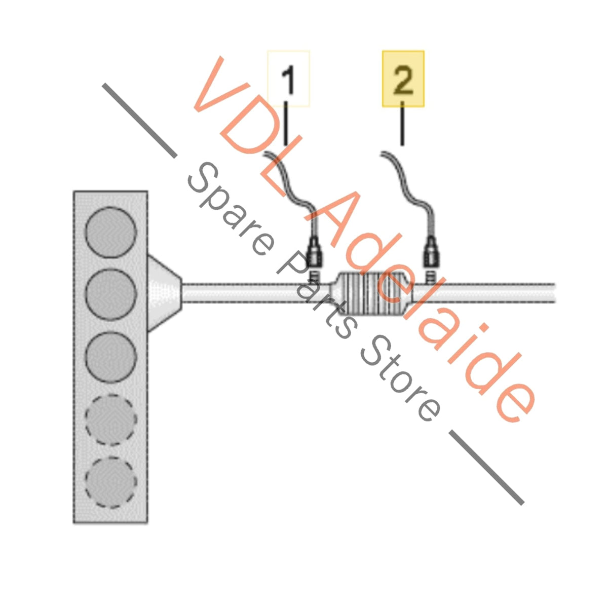 Mk7 Golf R Rear Oxygen Sensor VW Golf R Mk7 Lambda Probe Oxygen O2 Sensor Post Cat 06K906262AC ...