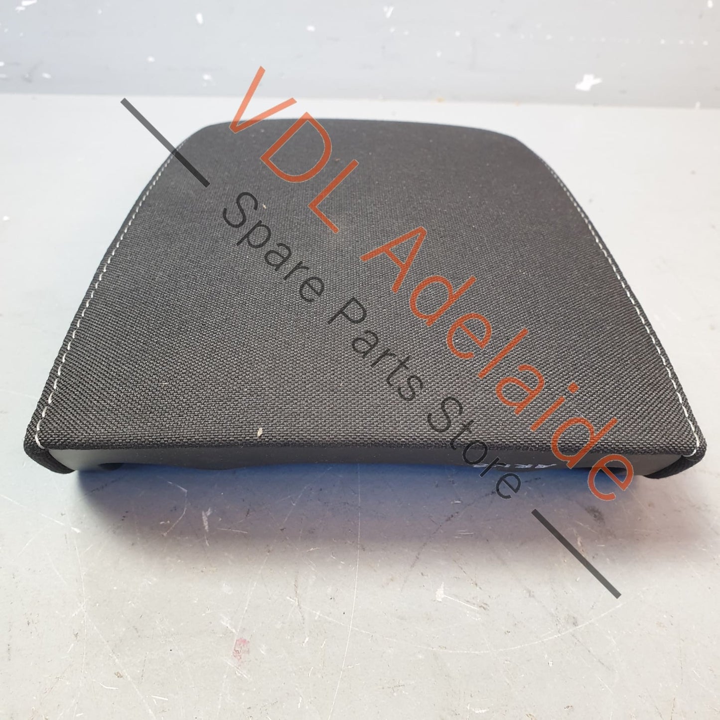 VW Golf R Mk7 Centre Console Armrest Lid Cover Black Cloth Grey Stitch