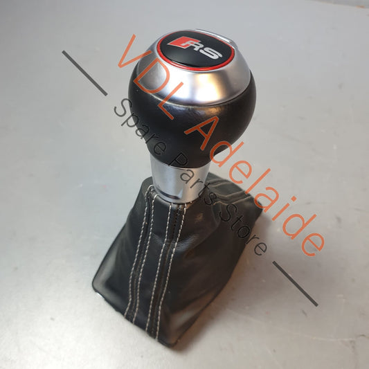 Audi RS3 8V Automatic Gear Shifter Select Boot Knob Cover Leather RHD 8V2713139AC