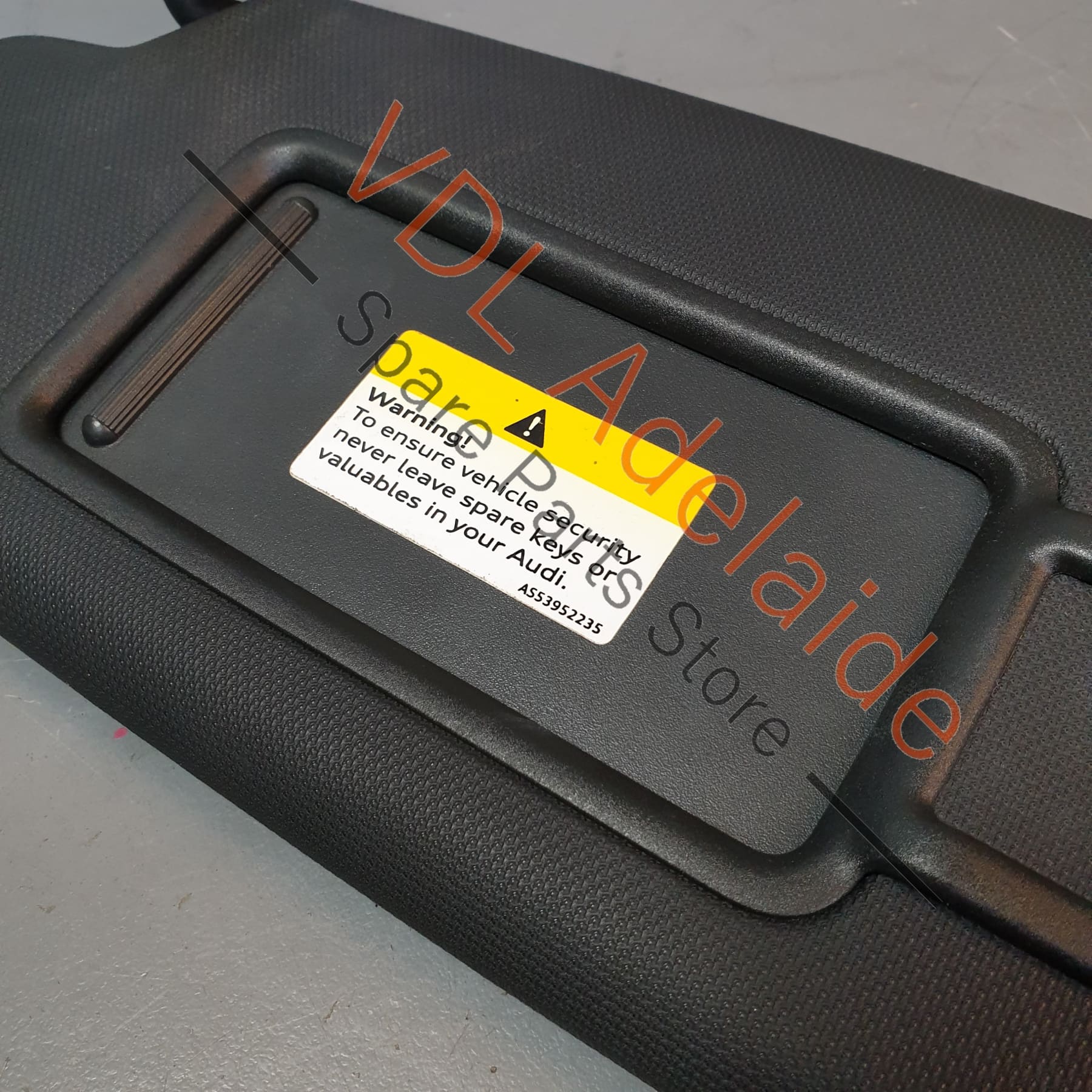 Audi RS3 8V Left Side Sun Visor with Mirror Soul Black 8V0857551E