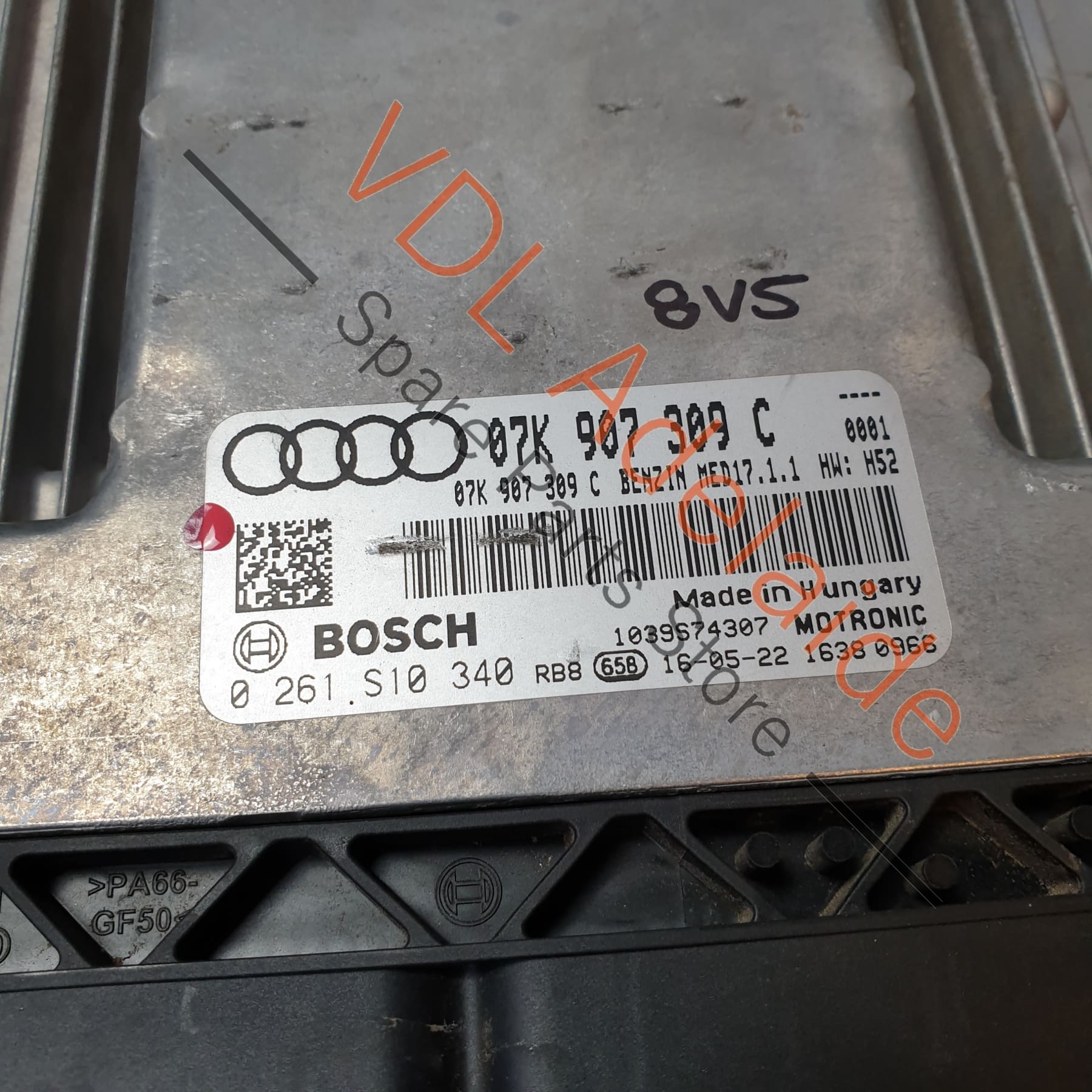 Audi RS3 8V Control Unit for 2.5L CZGB Petrol Engine ECU 8V0907404