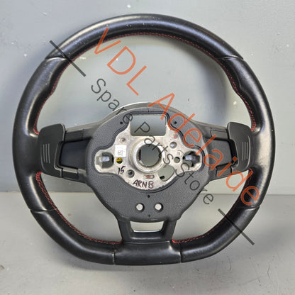 5G0419091QAPX 5G0419091HHAPX   VW Golf GTi MK7 Flat Bottom Steering Wheel Leather 5G0419091Q APX