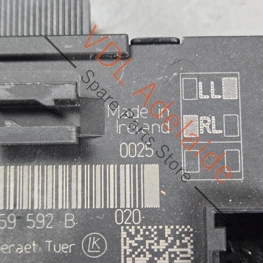5Q0959592BZ00    VW Golf MK7 Front Passengers Door Control Unit 5Q0959592B Z00