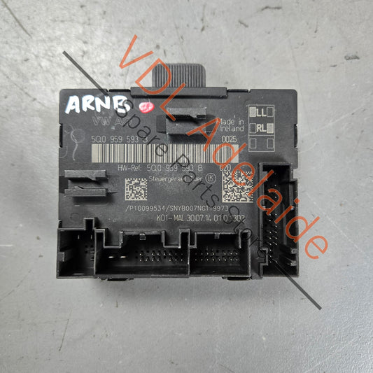 5Q0959593BZ00    VW Golf MK7 Front Drivers Door Control Unit 5Q0959593B Z00