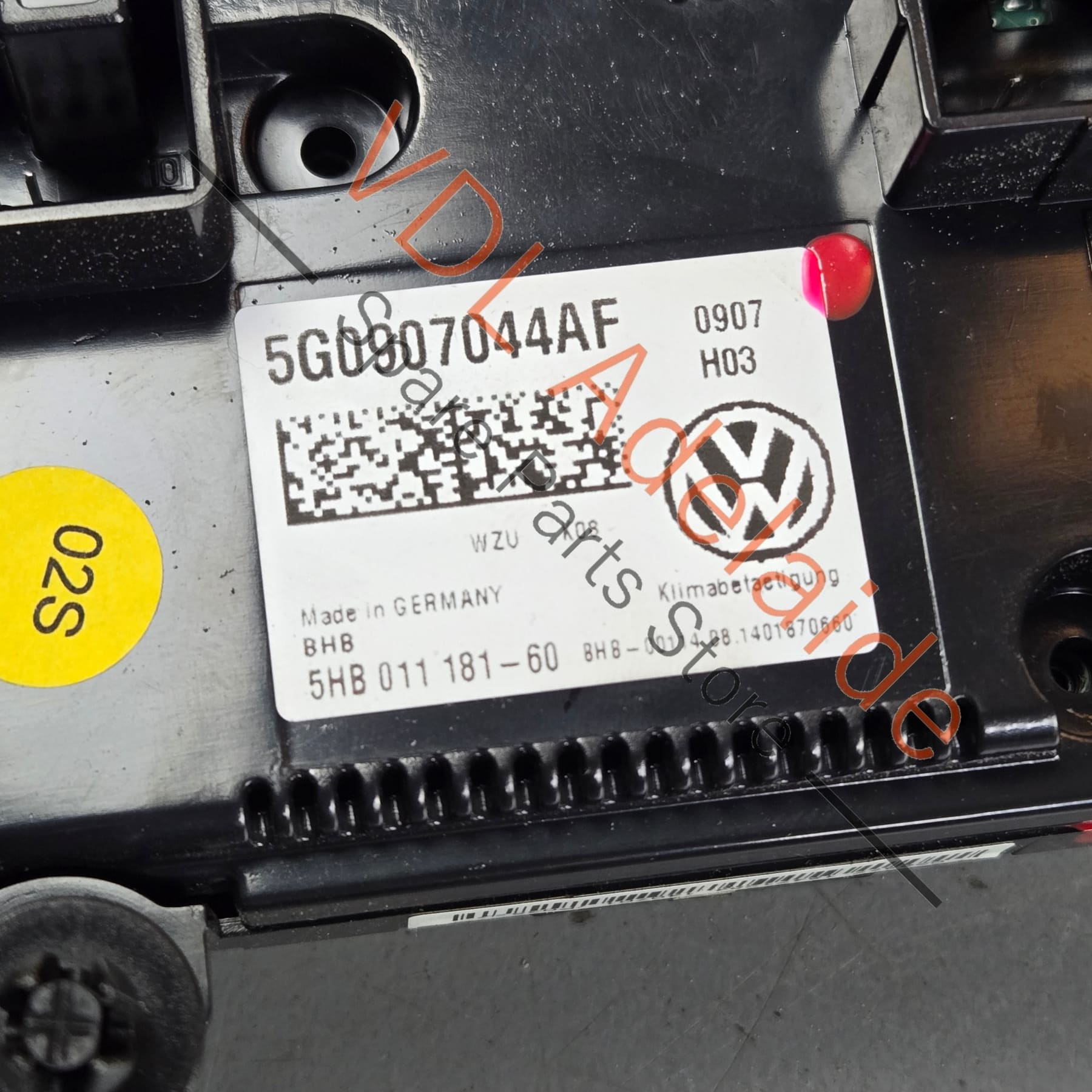 5G0907044AF 5G0907044BC 5G0907044CE  VW Golf MK7 Climate Aircon AC Switch Control Panel 5G0907044AF 5G0907044BC