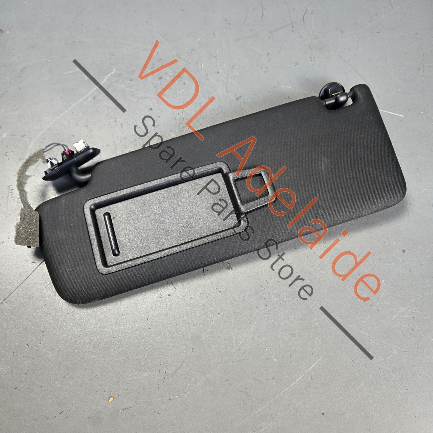 5G0857551AJ    VW Golf Mk7 Black Left Side Sun Visor with Illuminated Mirror & Cover 5G0857551AJ 3H8