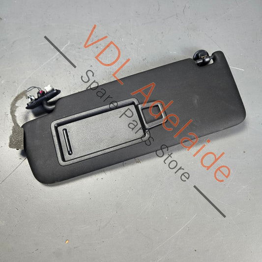 5G0857551AJ    VW Golf Mk7 Black Left Side Sun Visor with Illuminated Mirror & Cover 5G0857551AJ 3H8