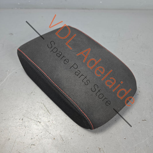 5G0864207FBDL    VW Golf GTi Mk7 Titanium Black Cloth Red Stitch Middle Console Driver Arm Rest Armrest Flip Lid 5G0864207F