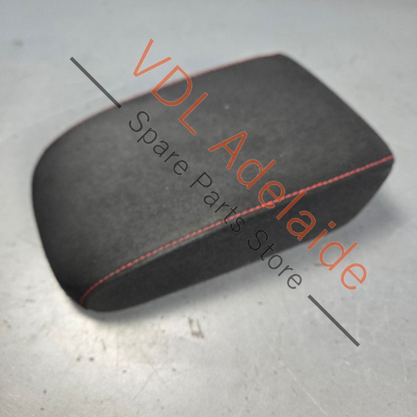 5G0864207FBDL    VW Golf GTi Mk7 Titanium Black Cloth Red Stitch Middle Console Driver Arm Rest Armrest Flip Lid 5G0864207F