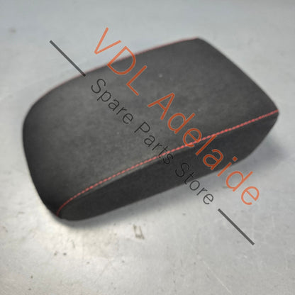 5G0864207FBDL    VW Golf GTi Mk7 Titanium Black Cloth Red Stitch Middle Console Driver Arm Rest Armrest Flip Lid 5G0864207F
