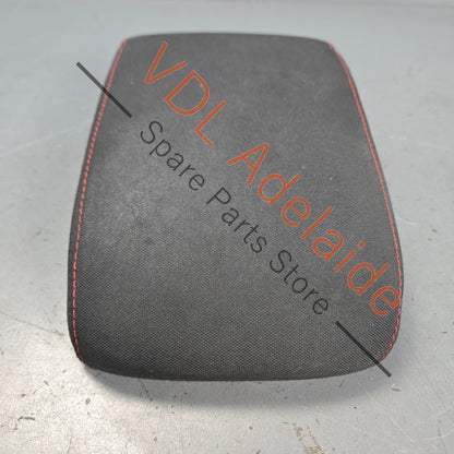 5G0864207FBDL    VW Golf GTi Mk7 Titanium Black Cloth Red Stitch Middle Console Driver Arm Rest Armrest Flip Lid 5G0864207F