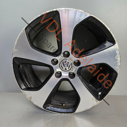 5G0601025ASFZZ    1x VW Golf GTi Mk7 18in x7.5in Alloy Wheel AUSTIN 5G0601025AS #04