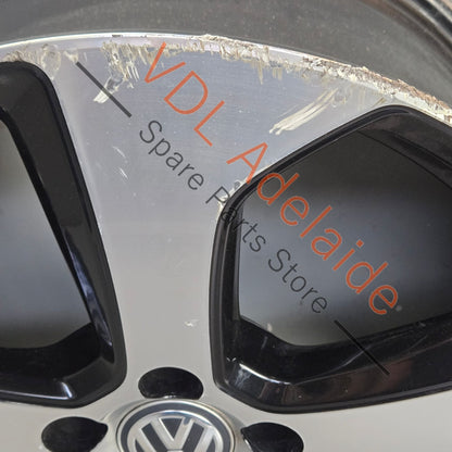 5G0601025ASFZZ    1x VW Golf GTi Mk7 18in x7.5in Alloy Wheel AUSTIN 5G0601025AS #04