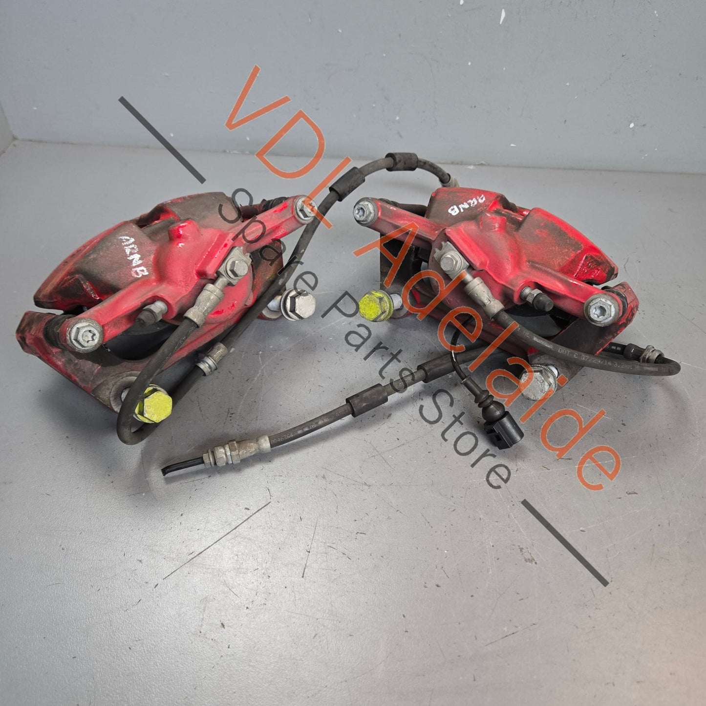5G0615123 5G0615124C   VW Golf Gti MK7 Front Red Brake Caliper Housing Pair 5G0615123 5G0615124C