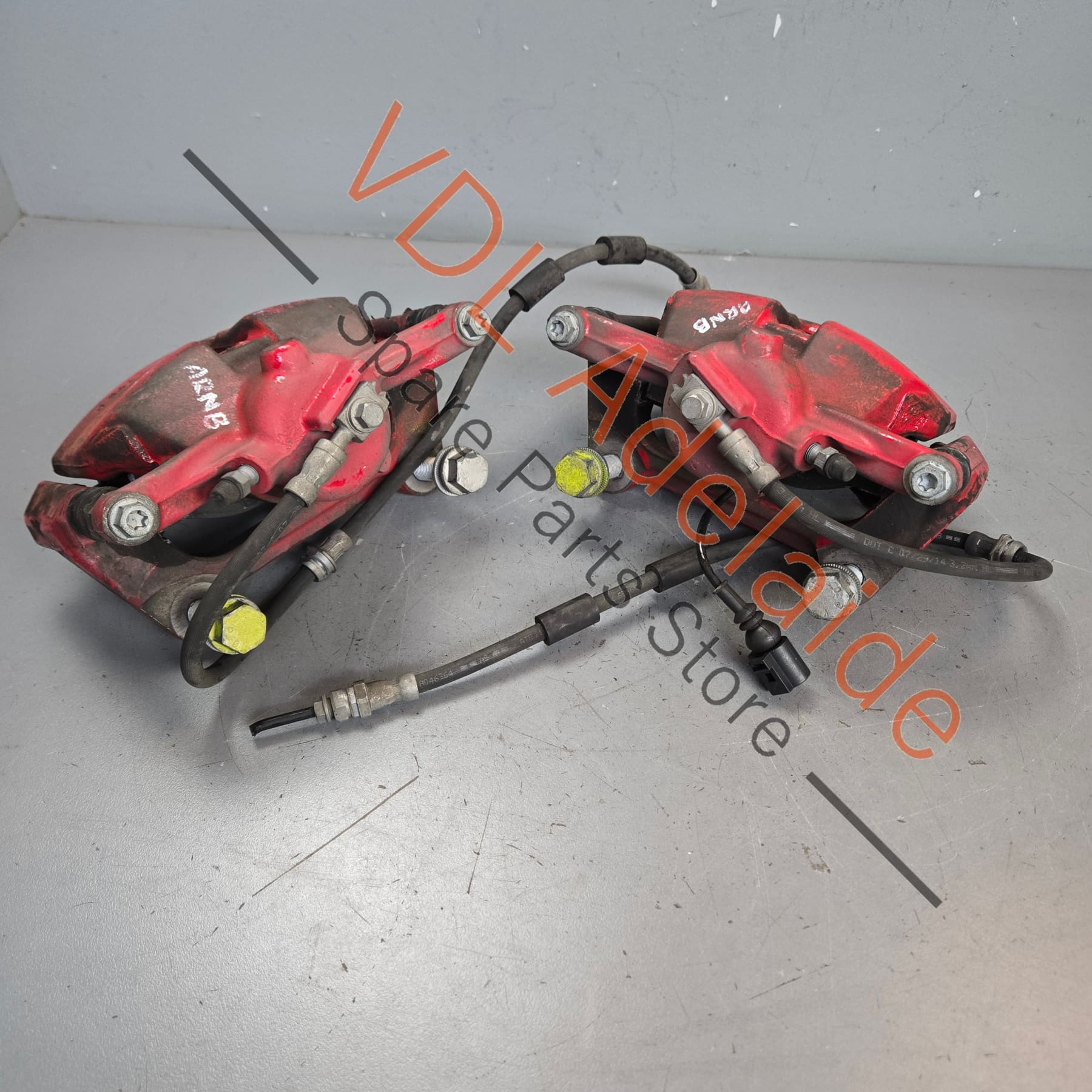 5G0615123 5G0615124C   VW Golf Gti MK7 Front Red Brake Caliper Housing Pair 5G0615123 5G0615124C