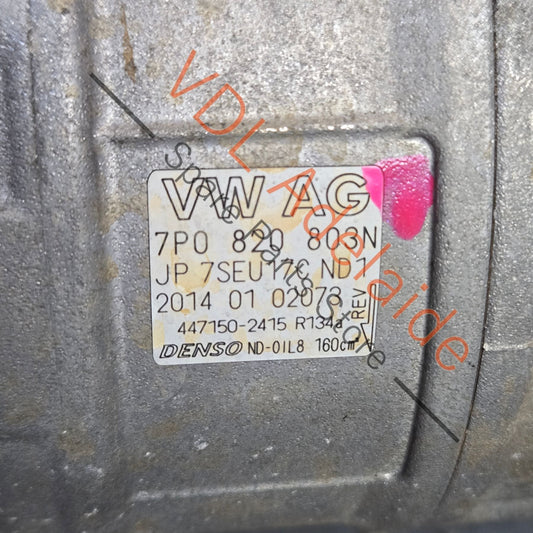 7P0820803N    VW Touareg 7P A/C AC Compressor Denso 7P0820803N