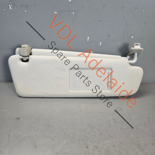 7P0857552D2F4    VW Touareg 7P Right Side Double Sun Visor Pearl Grey 7P0857552D 2F4