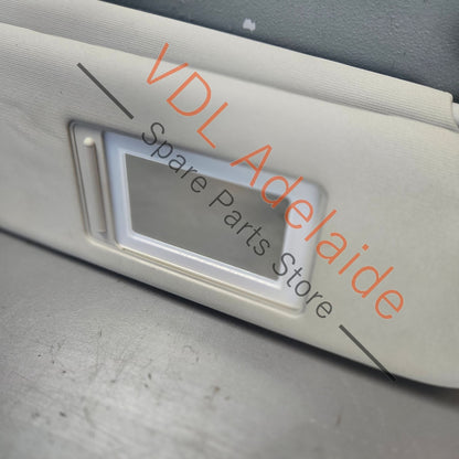 7P0857552D2F4    VW Touareg 7P Right Side Double Sun Visor Pearl Grey 7P0857552D 2F4
