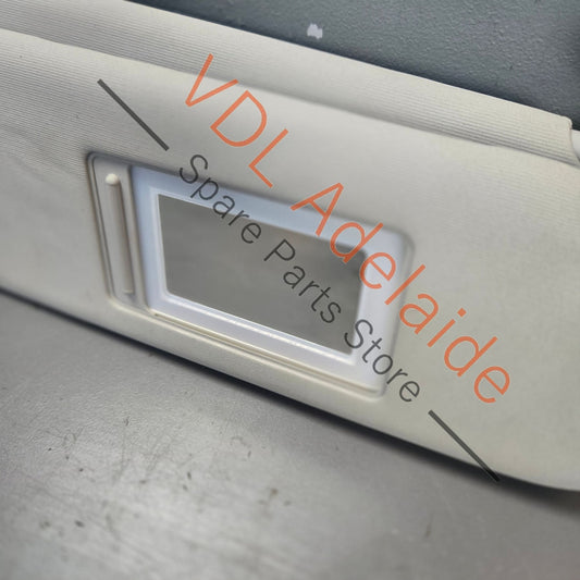 7P0857552D2F4    VW Touareg 7P Right Side Double Sun Visor Pearl Grey 7P0857552D 2F4
