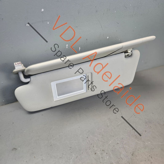7P0857551D    VW Touareg 7P Left Side Double Sun Visor Pearl Grey 7P0857551D 2F4