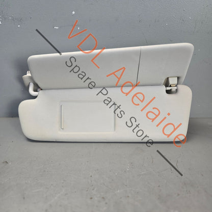 7P0857551D    VW Touareg 7P Left Side Double Sun Visor Pearl Grey 7P0857551D 2F4