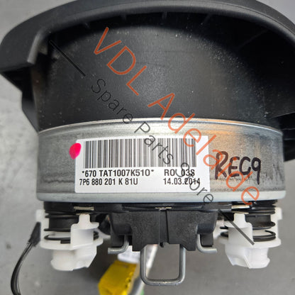 7P6880201K 7P6971584B   VW Touareg 7P Steering Wheel Airbag 7P6880201K Black