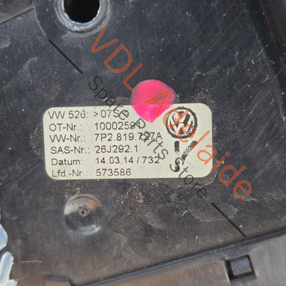 7P2857109BOUM 7P2819727A 7P2819704A 7P2857226BQB4 VW Touareg 7P Trim Surround for Dash Cluster RHD 7P2857109B 7P2857226B Aluminium Matt