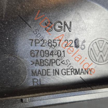 7P2857109BOUM 7P2819727A 7P2819704A 7P2857226BQB4 VW Touareg 7P Trim Surround for Dash Cluster RHD 7P2857109B 7P2857226B Aluminium Matt