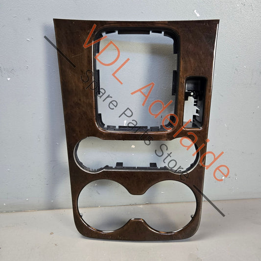 7P2863212CMN3 7P2863216   VW Touareg 7P Centre Console Trim for Gear Selector RHD Vavona Brown Woodgrain Inlay