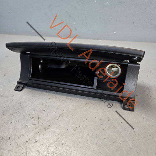 7P2863071B 7P2857351CMN3   VW Touareg 7P Centre Console Stowage Compartment Vavona Brown Woodgrain Inlay RHD