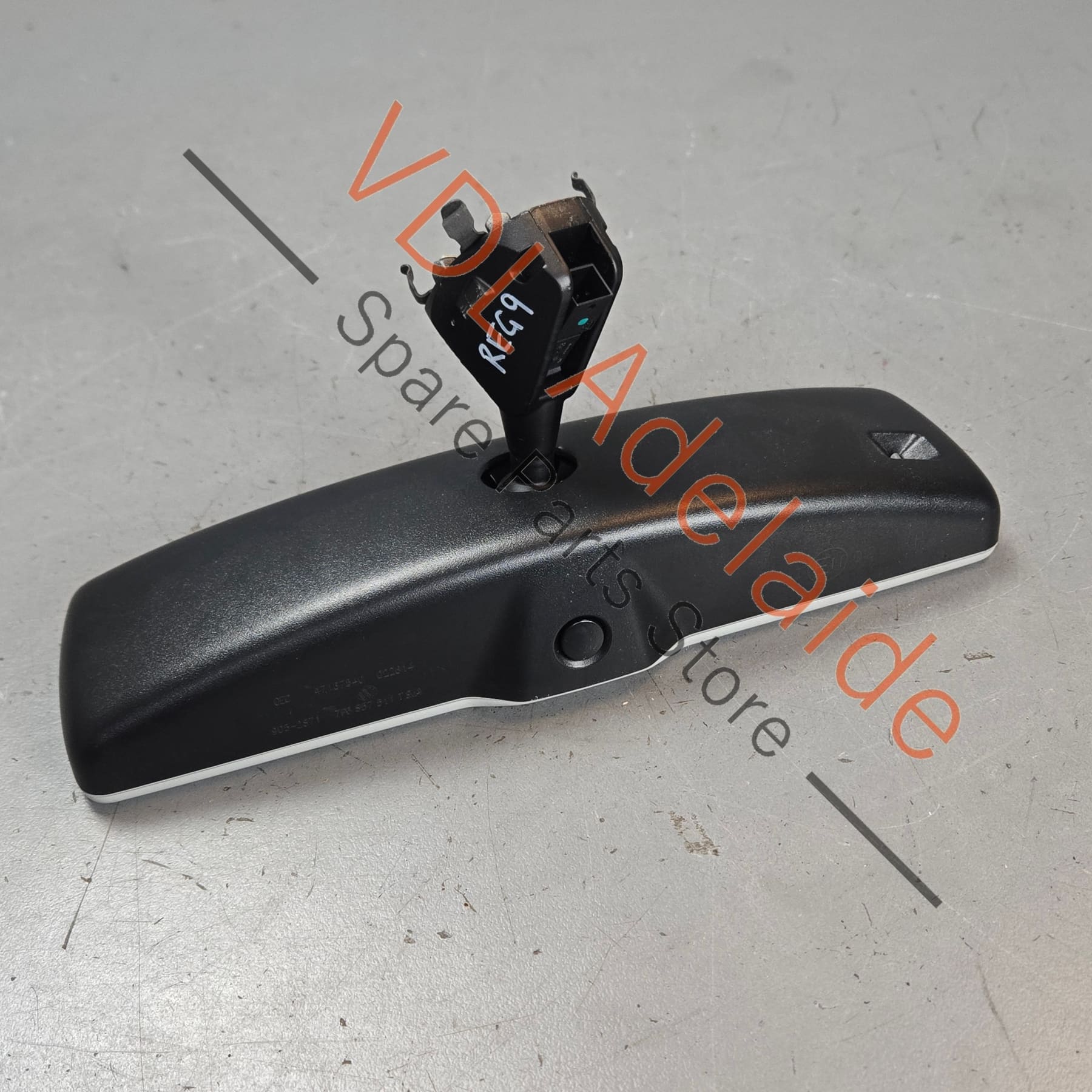 7P6857511TSMA    VW Touareg 7P Interior Rear View Mirror Automatic Anti-Dazzle 7P6857511T Satin Black Pearl Grey