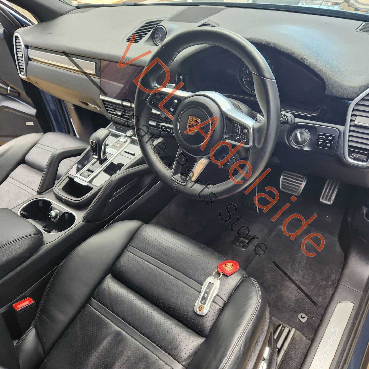 9Y2858033DK4   Porsche Cayenne E3 9Y Passenger Side Lower Glovebox Dashboard Trim Leather for RHD