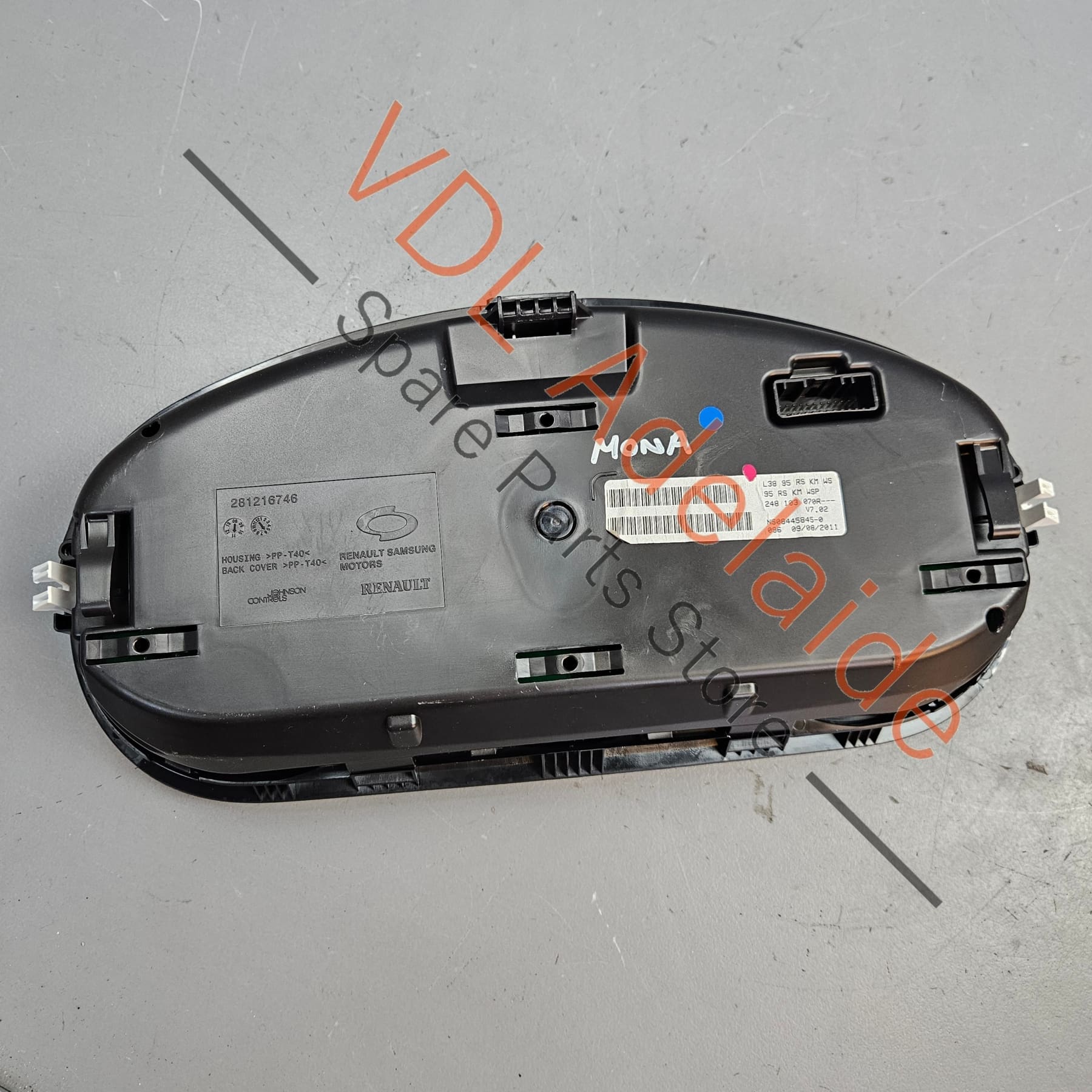 248103070R    Renault Megane RS250 RS265 D95 RS Dash Instrument Cluster KM/H 248103070R