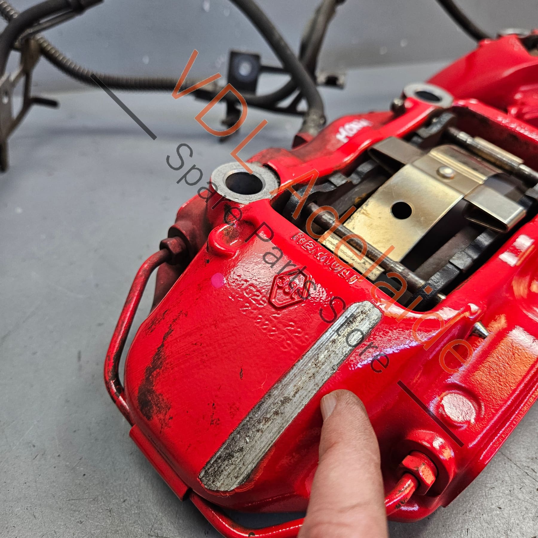 410019207R 410011535R 410010873R 410116043R Renault Megane MK3 III RS250 RS265 RS275 Red Brembo 4 Piston Pot Brake Caliper Pair Set