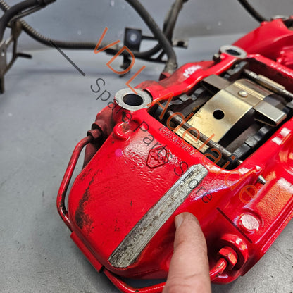 410019207R 410011535R 410010873R 410116043R Renault Megane MK3 III RS250 RS265 RS275 Red Brembo 4 Piston Pot Brake Caliper Pair Set