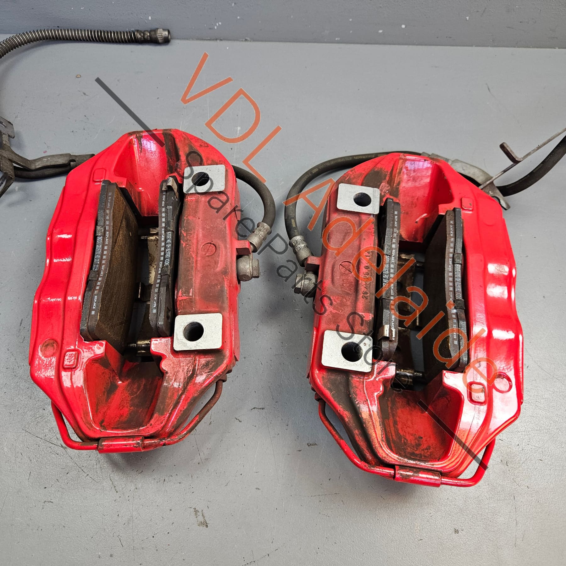 410019207R 410011535R 410010873R 410116043R Renault Megane MK3 III RS250 RS265 RS275 Red Brembo 4 Piston Pot Brake Caliper Pair Set