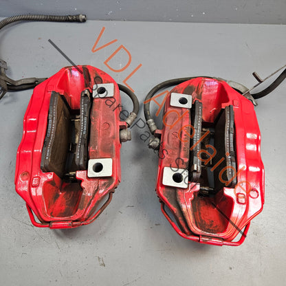 410019207R 410011535R 410010873R 410116043R Renault Megane MK3 III RS250 RS265 RS275 Red Brembo 4 Piston Pot Brake Caliper Pair Set