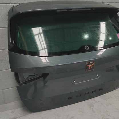 Cupra Ateca Rear Hatch Boot Trunk Door Panel Shell w Glass 9S / X6T Camouflage Green Metallic 575827023B