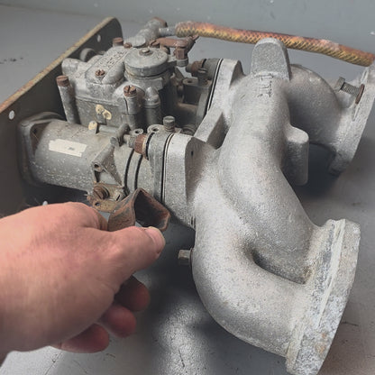 Solex Carburettor with Lynx Manifold suit Datsun L16 L18 L20, requires overhaul. Made in Japan by Minuki