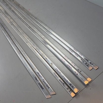 Datsun 1600 510 GL Deluxe Set of Side Chrome Trims Stainless for Fender Door & rear quarter panel #02