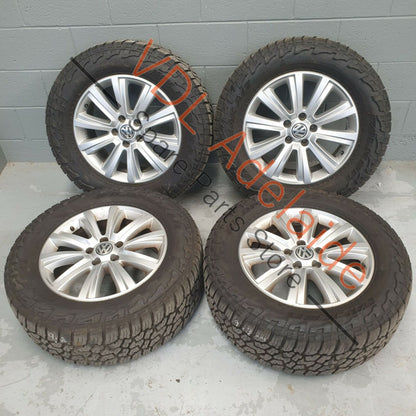 VW Amarok Set 18 x 7.5 Durban Alloy Rim Wheel & Tyre Set Falken Wildpeak AT3 2H0601025B