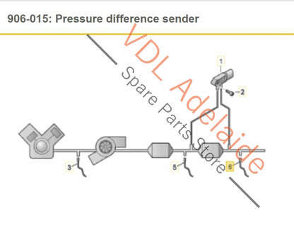 Volkswagen VW Amarok 2H Exhaust gas temperature sender after DPF 03L906088AF