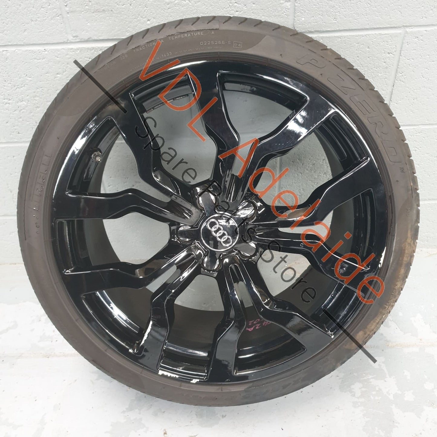 1x Audi R8 Genuine 19 x 8.5 Front Alloy Wheel 10 Spoke Y Design Gloss Black