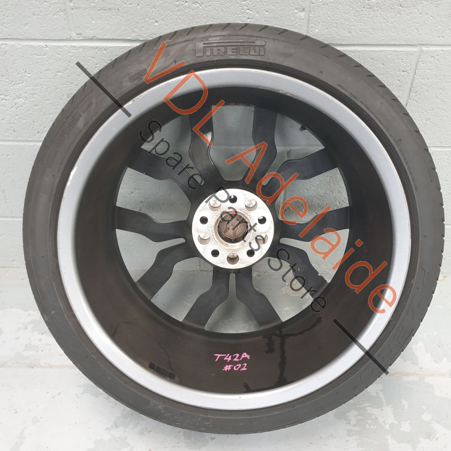 1x Audi R8 Genuine 19 x 11 Rear Alloy Wheel 10 Spoke Y Design Gloss Black